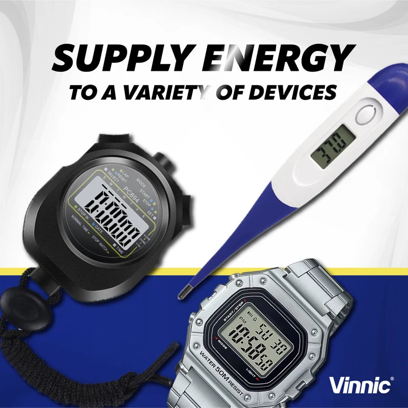 Vinnic - Alkaline Knopfzelle L1154F 10er-Pack
