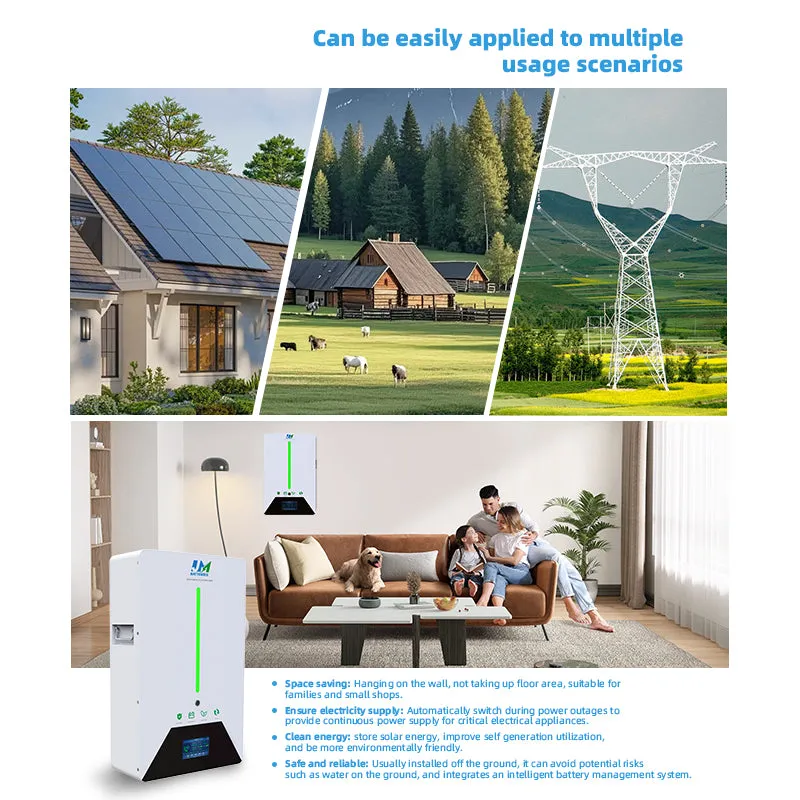 JM Factory Outlet EU Inventory Wall Mounted 48V 51.2V 100ah 5kwh LiFePO4 Battery with BMS System