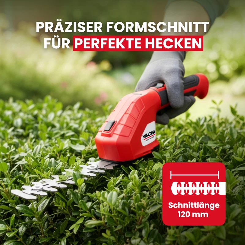 Akku-Gras- und Heckenschere