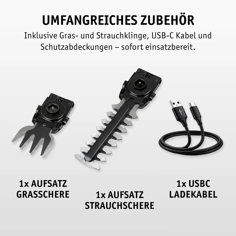 Akku Gras- & Strauchschere 2-in-1