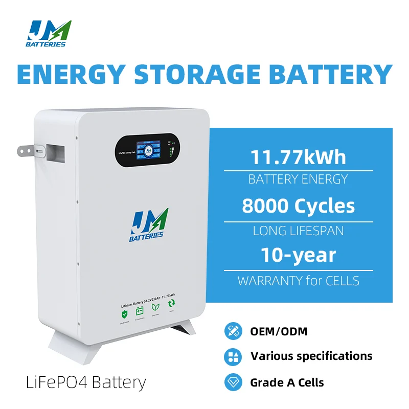 JM 12kWh 51.2V 230Ah Household Solar Battery