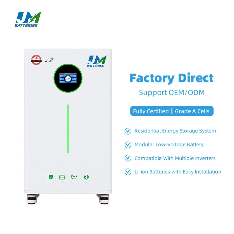 JM OEM/ODM Residential Energy Storage Battery Supplier 15kWh 16kWh Mobile Battery with Wheels