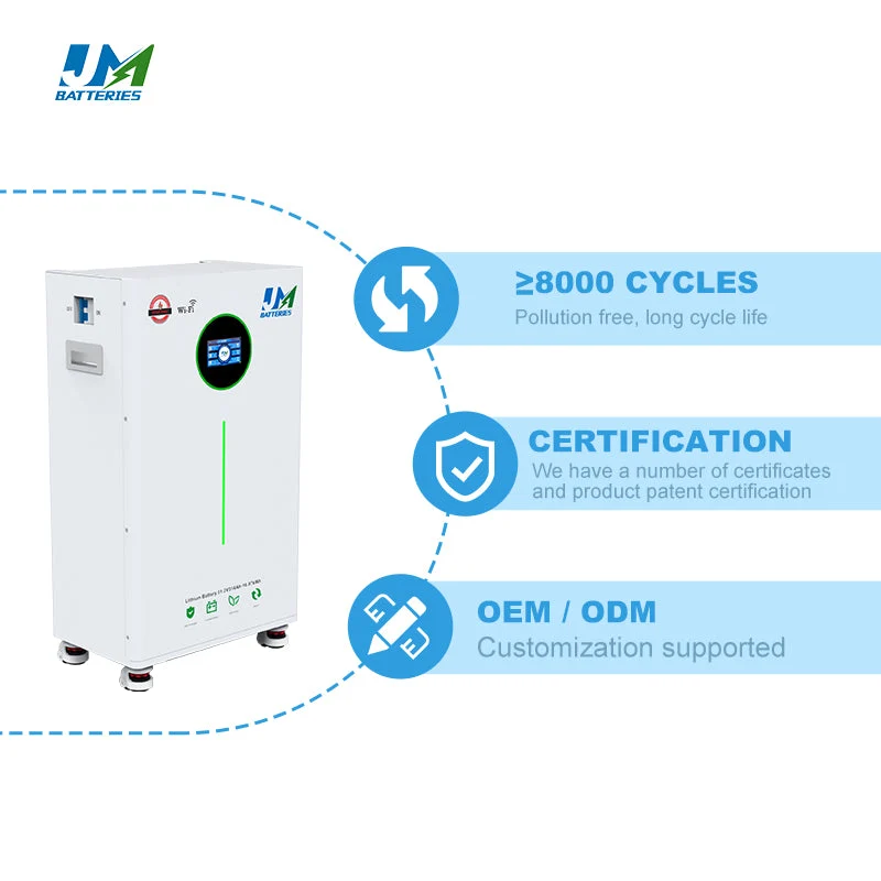 JM 16kWh 15kWh Solar Lithium Batteries for Whole House Comfort