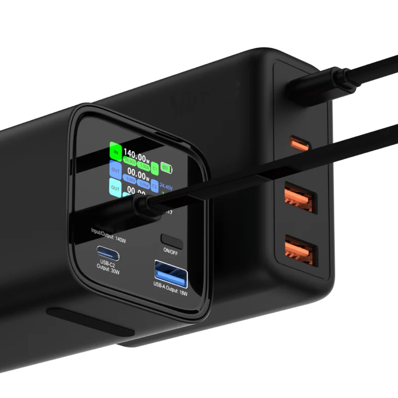 Vinnic Mount Parker 2 140 W 27000 mAh Powerbank – Schnelles Aufladen für Laptops und Telefone (flugtauglich)