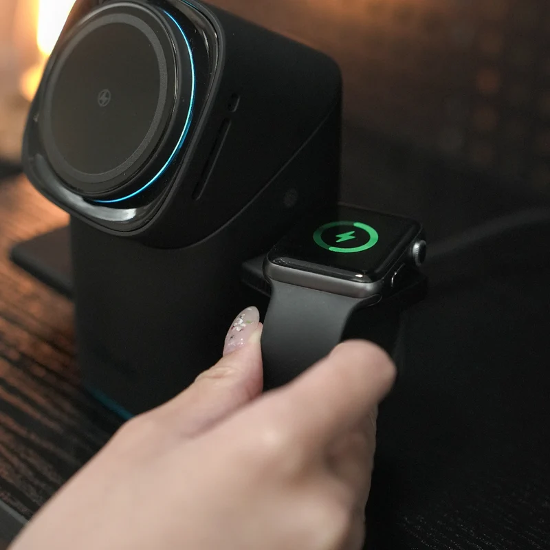 Vinnic OWL PEAK2 3-in-1 MagSafe Ladestation | Auto-Pop-up & Aktive Kühlung