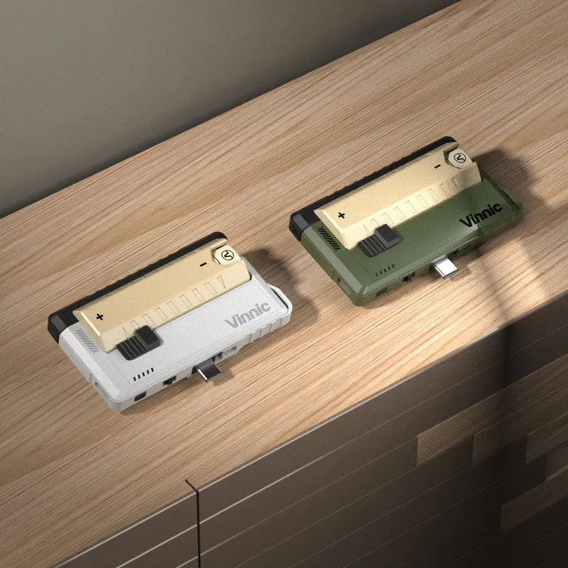 Vinnic Rendezvous 5000mAh Powerbank | Integrierter Typ-C Stecker & Abnehmbarer Akku