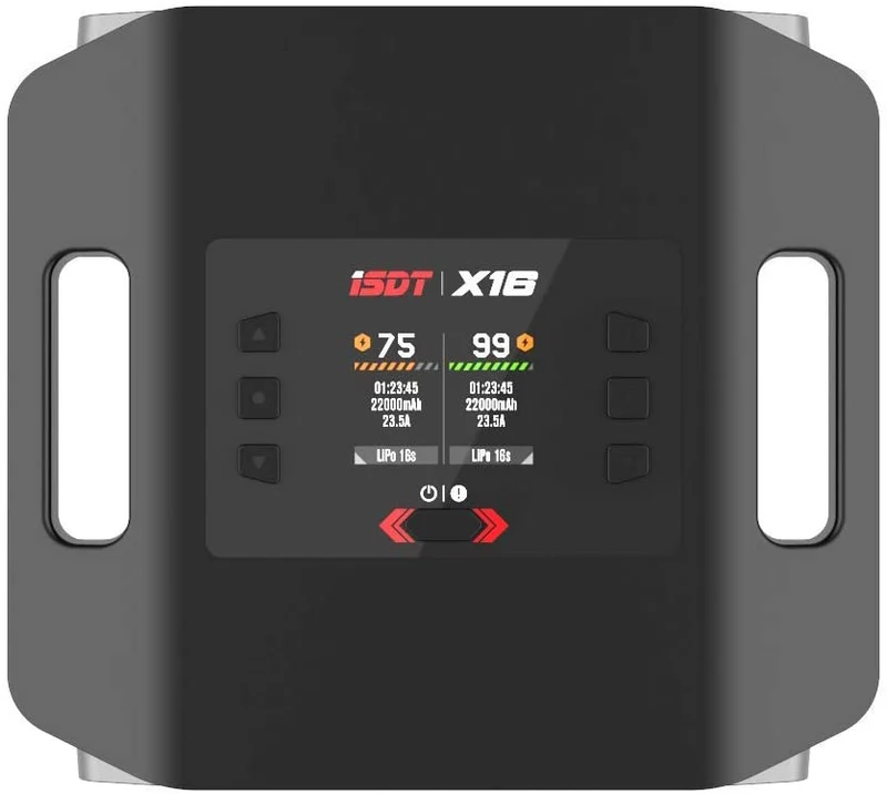 ISDT X16 2X1100W 2X20A Lipo Akku Batterie Balance Ladegerät Dual für Rc Modelle 2-16S Life LiPo LiHv ULiHv PB - EU-STECKER