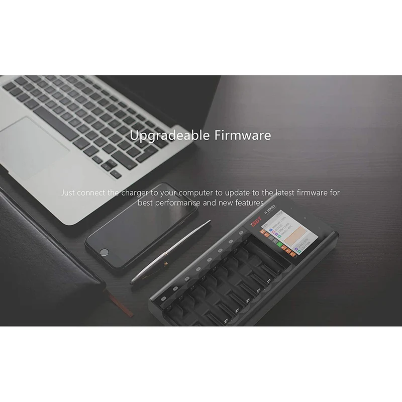 ISDT N24 Batterieladegerät Akku Ladegerät Universal LCD-Display Schnellladegerät Ladegerät für 24 Akkus AA AAA Li-lon LiHv NI-MH NI-Cd LiFePO4 Eneloop