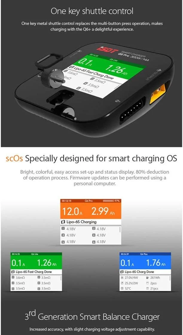 ISDT Q8 Max 1000W 30A Lipo Akku Balance Ladegerät Smart Digital Ladegerät für RC 1-8S Akku Batterien