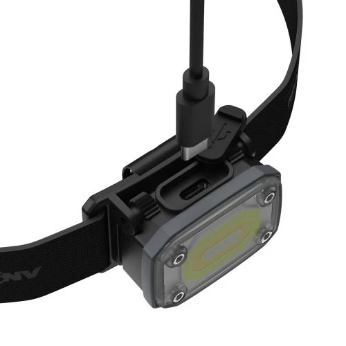 ANSMANN Stirnlampe HD350R 2in1 wiederaufladbar, Schwarz
