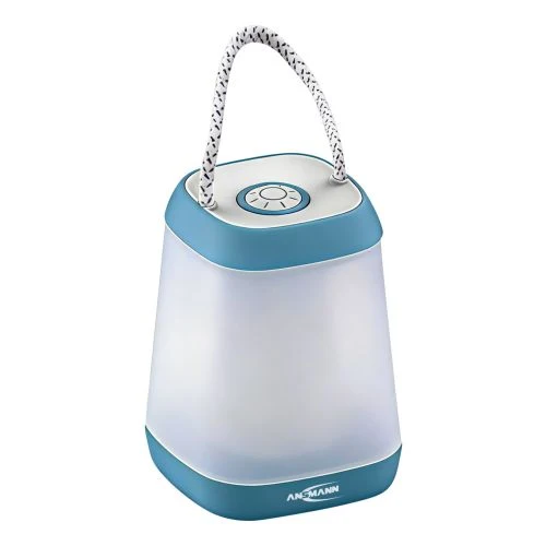 ANSMANN Campingleuchte CL210B batteriebetrieben, blau-weiß