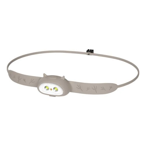 ANSMANN Silikon Headlight Eule, Kinderstirnlampe, Anthrazit