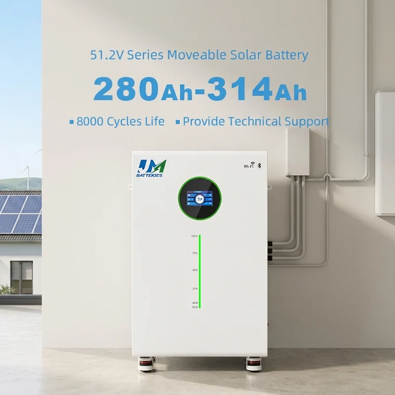 JM 15kWh 16kWh Lithium Ion Battery Wholesaler Deep Cycle Life Residential Solar Battery