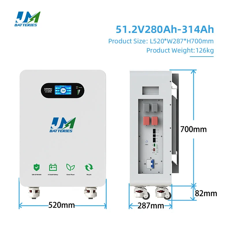 JM Solar Battery Price 15kWh 48v 300ah Lifepo4 Battery China