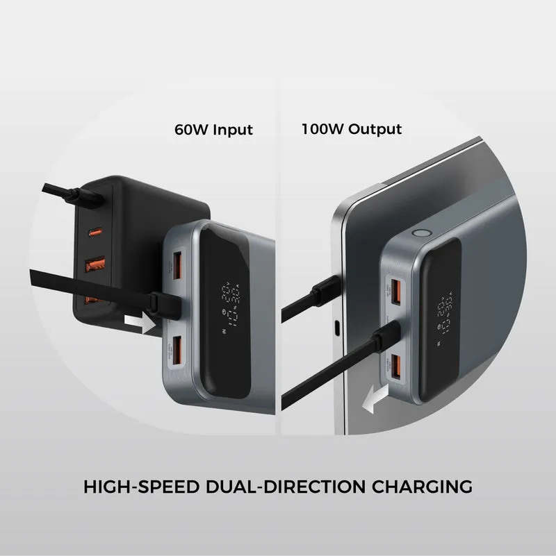 ANETO 100W PD 20.000mAh Schnelllade-Powerbank