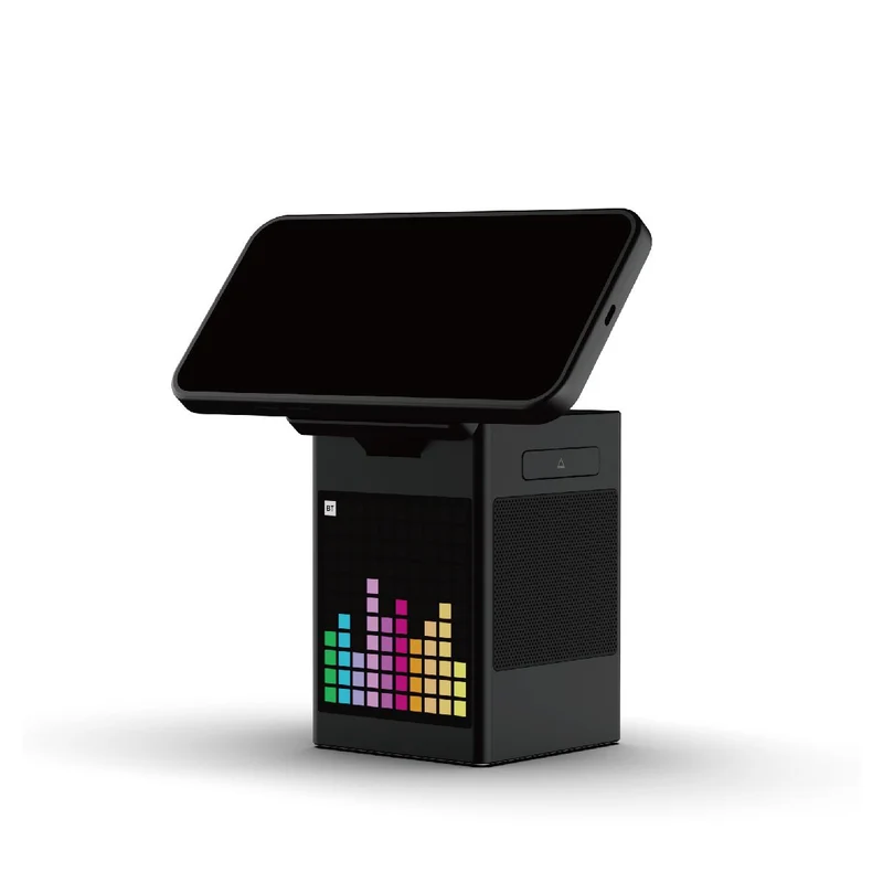 Vinnic Spickard 5-in-1 Pixel Art Ladestation | 15W MagSafe, Lautsprecher & Uhr