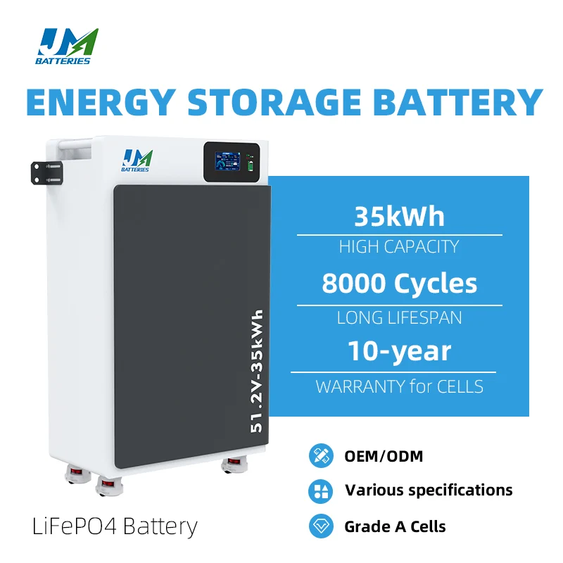 JM 35kWh Battery Storage for Home Residential Solar Lithium Ion Battery System