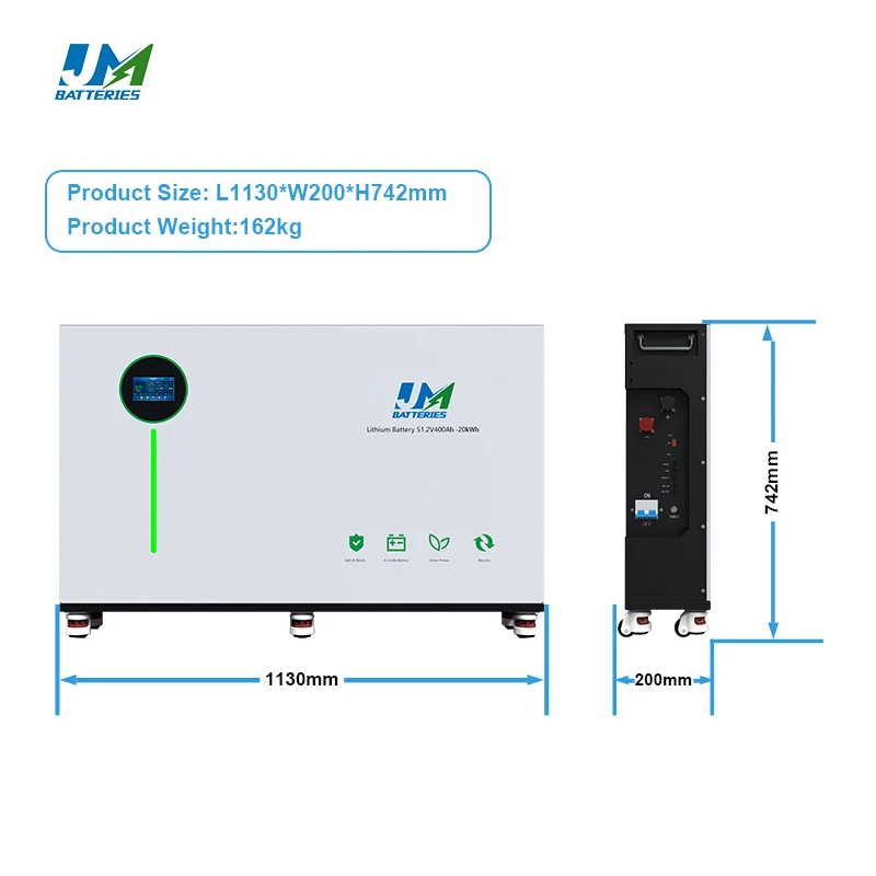 JM 20kwh Battery Backup for Complete Home Energy Storage System