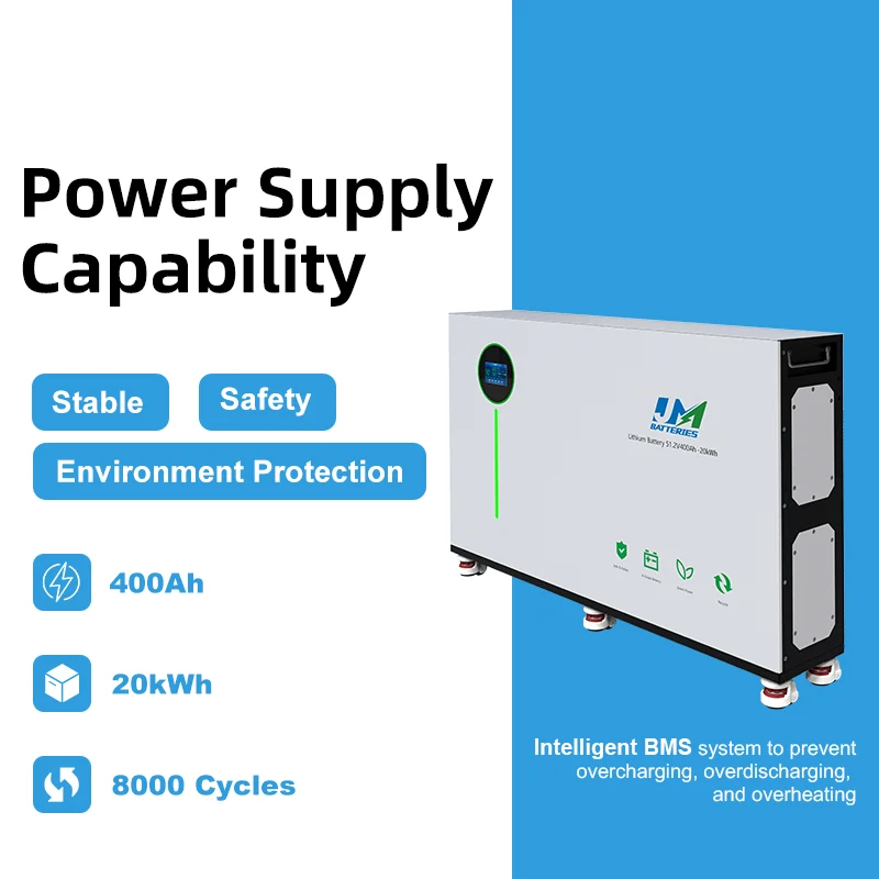 JM Moveable 51.2V 400Ah LiFePO4 Battery 20kWh Solar Energy Storage