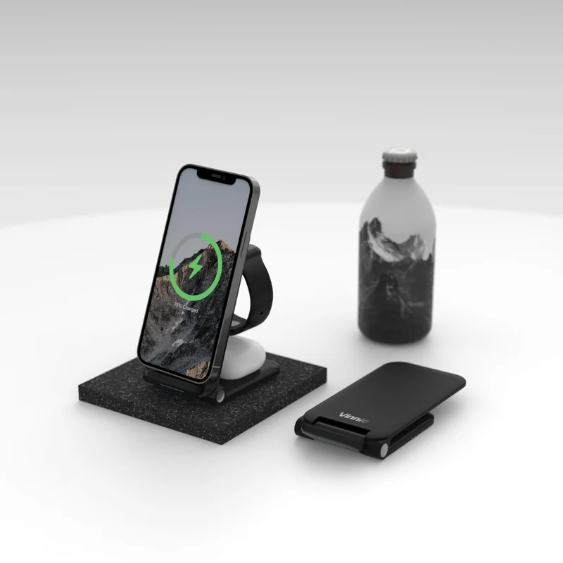 TRIVOR 3-IN-1 Faltbare kabellose Ladestation