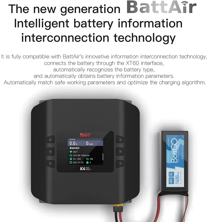K4 ISDT Lipo Akku Ladegerät AC 400W DC 600WX2 Ladegerät Balance Entlader für Life Lilon LiPo 1-8S LiHv Pb NiMH RC Akku Batterien