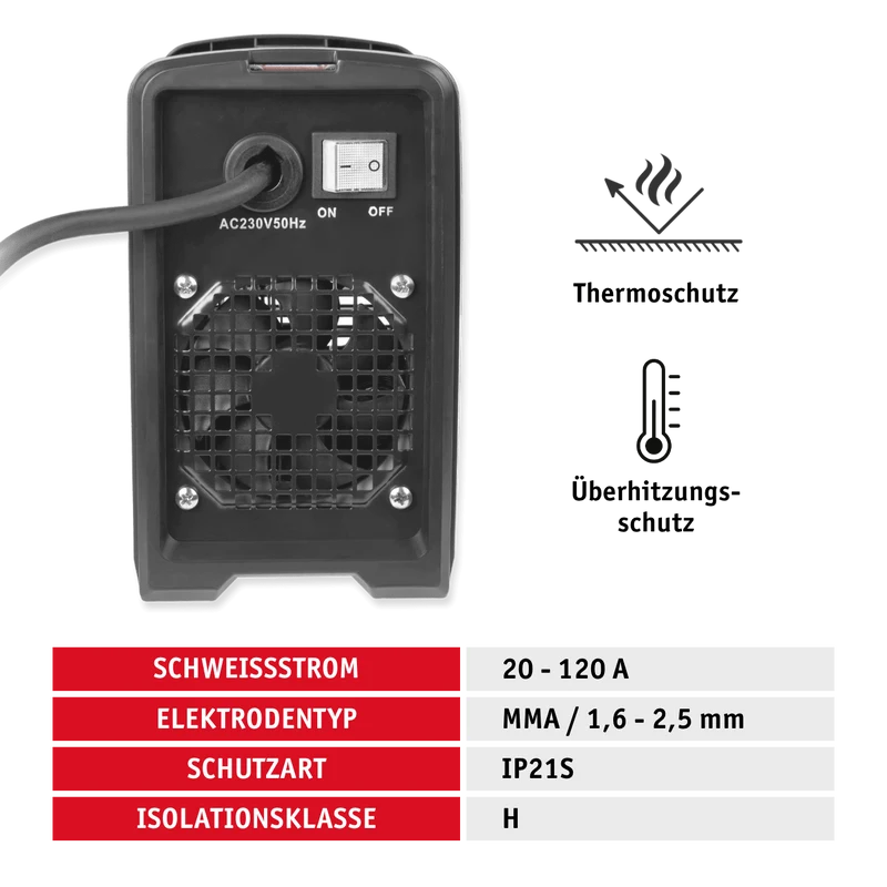 Tragbares Inverter-Schweißgerät 120 A