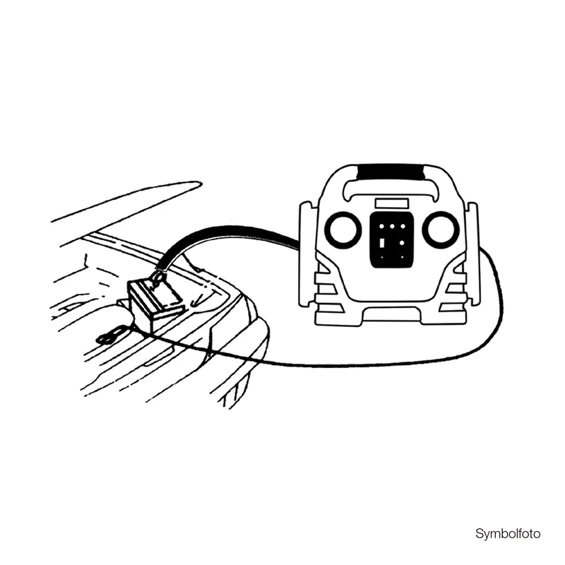Auto-Startgerät mit Kompressor