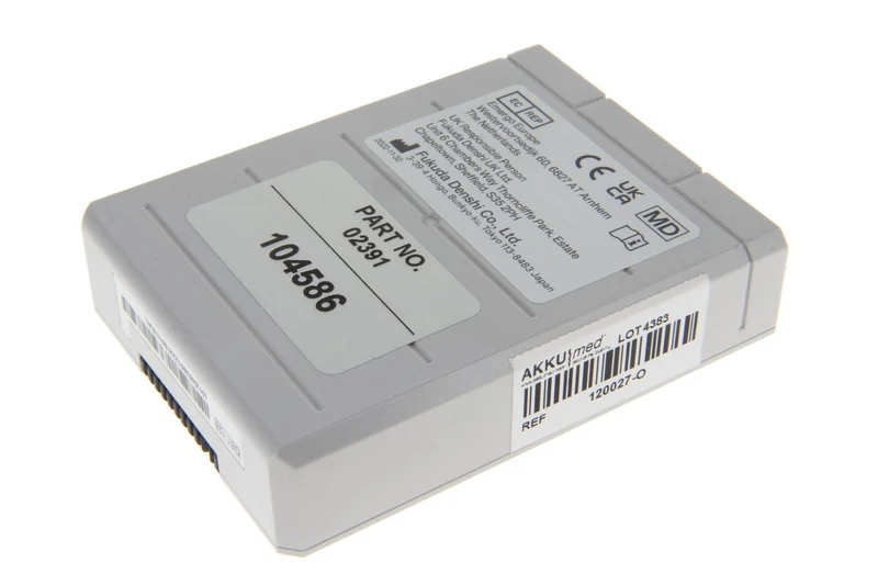 Fukuda Original Li Ion Akku für Fukuda Denshi Monitor DS8100 Serie - BTO-008 - 14,8 V 2800mAh 99x73,8x25,3 mm