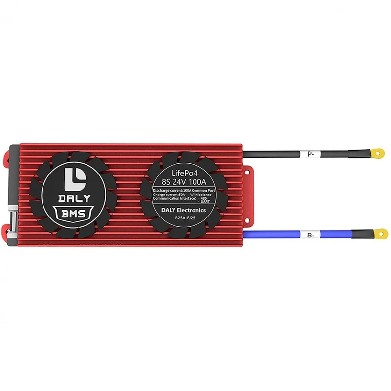 Daly smart bms Lifepo4 8S 24V 100A bluetooth BMS board 24 65 166