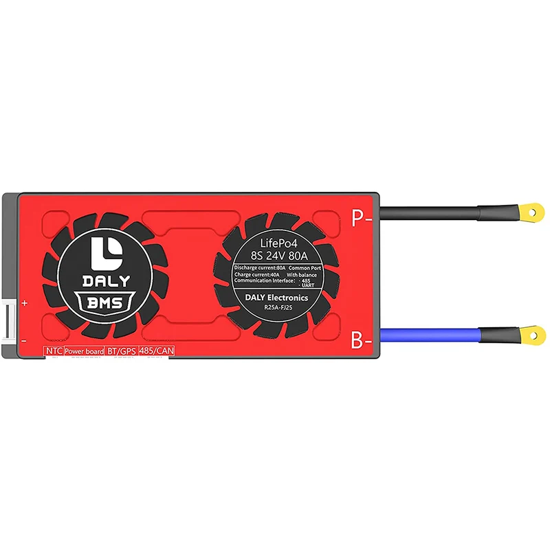 Daly smart bms Lifepo4 8S 24V 80A bluetooth 19 66 150