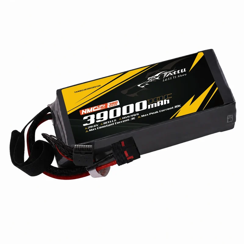Tattu Semi-Solid State 380Wh/kg 39000mAh 10C 29,6V 8S1P LiPo-Akkupack mit QS8-S-Stecker