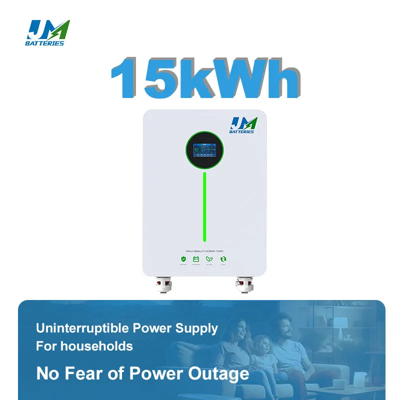 JM Super popular all over the world 48V 51.2V 300Ah 314Ah 15KWh 16KWh LiFePO4 Lithium Ion Battery Cell Solar Storage Battery