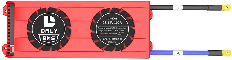 Daly smart bms Lion 3S 12V 100A FAN bluetooth BMS boardithium battery protection Board 3365184
