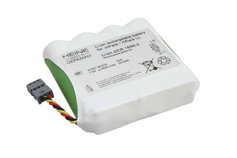 Heine Original Li ION Akku für Heine X-007.99.686 (X-07.99.675/ X-07.99.676) mPack LL - 7,2 V 5000mAh 72x18x68 mm