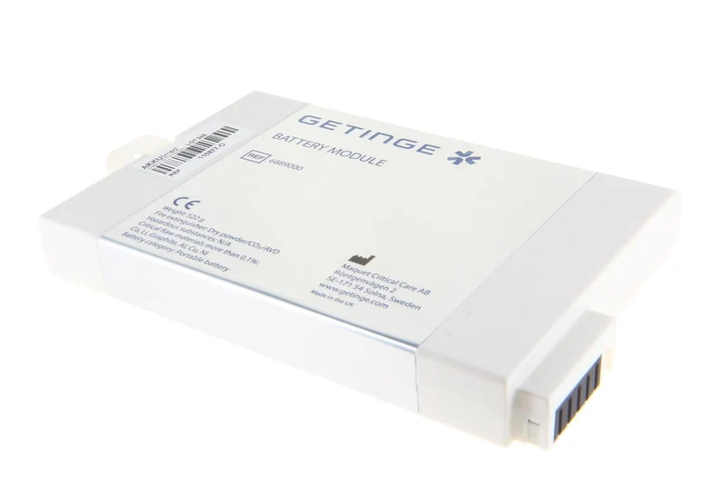 Getinge Original Li-Ion Akku für Beatmungsgerät Servo Air Batterie Module CSA -6889000 - 14,4 V 6600 mAh 165x107,5x21,5 mm