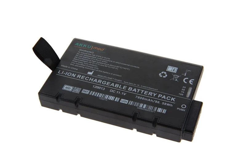 AKKUmed Li Ion Akku passend für Philips Monitor Earlyvue VS30 - Typ 989803199221 - 11,1V 7800mAh 148,9x88,9x19,6 mm