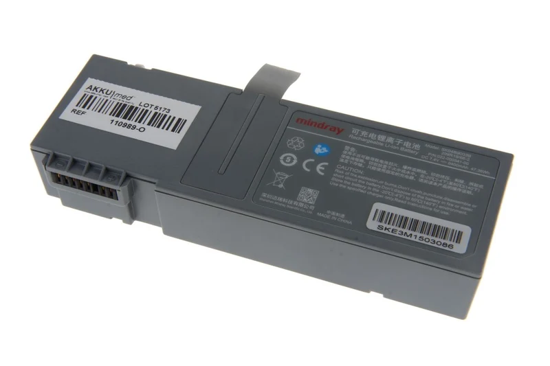 Mindray Original Li Ion Akku für Mindray Benefusion Infusionspumpe VP5 Typ 115-082274-00 - 7,4 V 6400mAh 139,5x47x24,8 mm