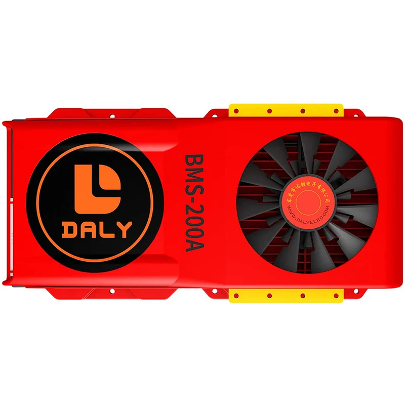 Daly smart bms Li-ion 17S 60V 200A bluetooth BMS FAN board 52 130 235