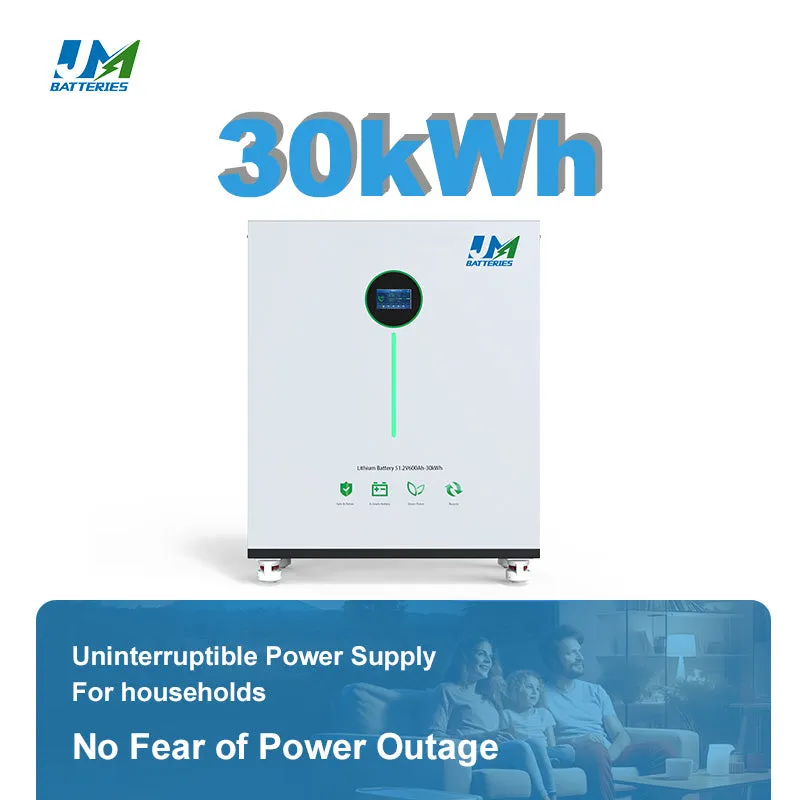 JM 48V 51.2V 600ah Lithium Ion Solar Battery for Home Energy Storage System