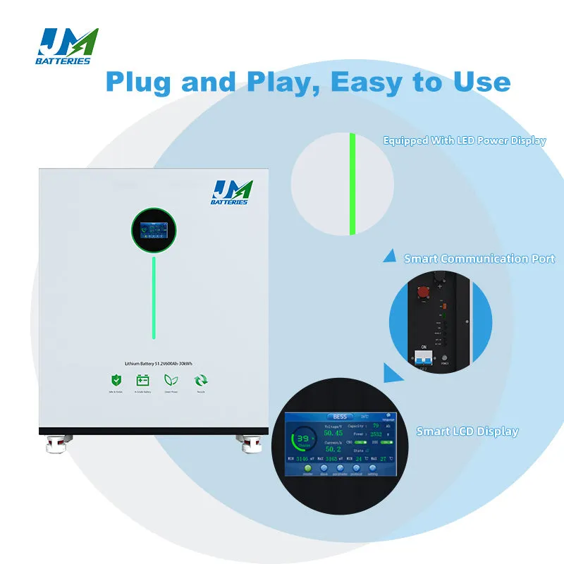JM Factory Direct Sales 48V 51.2V 600ah 30kwh Lithium Ion Battery For OEM/ODM