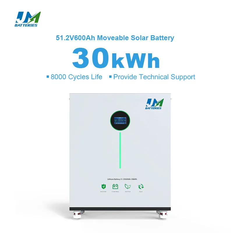 JM Factory Price 48V 51.2V 600ah 30kwh LiFePO4 Lithium Ion Battery for Residential Household Solar Energy Storage