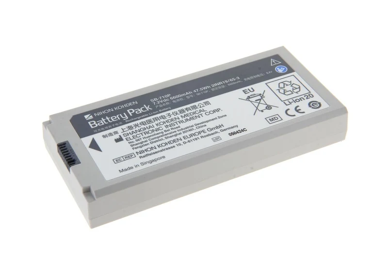 Nihon Kohden Original Li Ion Akku passend für Monitor SVM-7100 - Ref. SB-710P-30 - 7,2 V 6600 mAh 151,5x69,6x22,1 mm