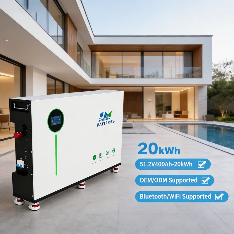 JM Floor Home Lifepo4 Battery 48v 400Ah 20kWh Solar Battery LiFePO4 51.2V 400Ah for Home Energy Storage Smart BMS 8000 Cycles