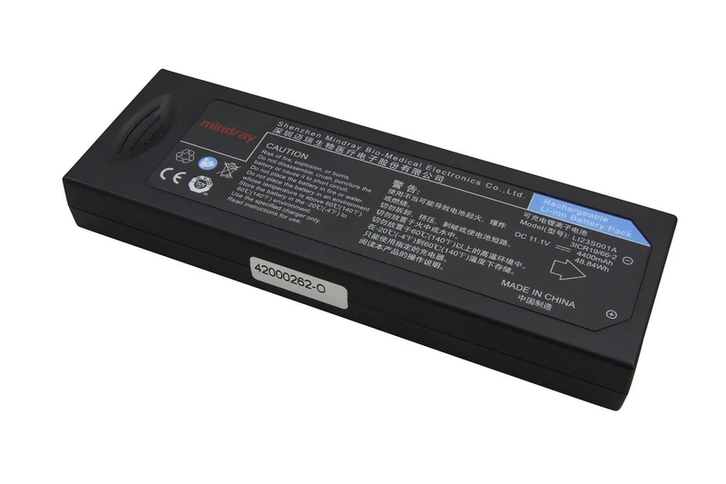 Datascope Original Li Ion Akku für Datascope Accutorr Plus/ Accutorr V/ Trio 115-018015-00 - 11,1 V 4400mAh 181x23x60 mm