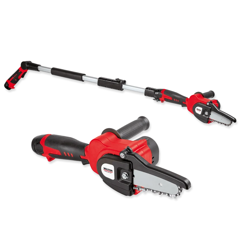 Li-Ion-Akku Hochentaster Kettensäge 12 V mit 2 Akkus