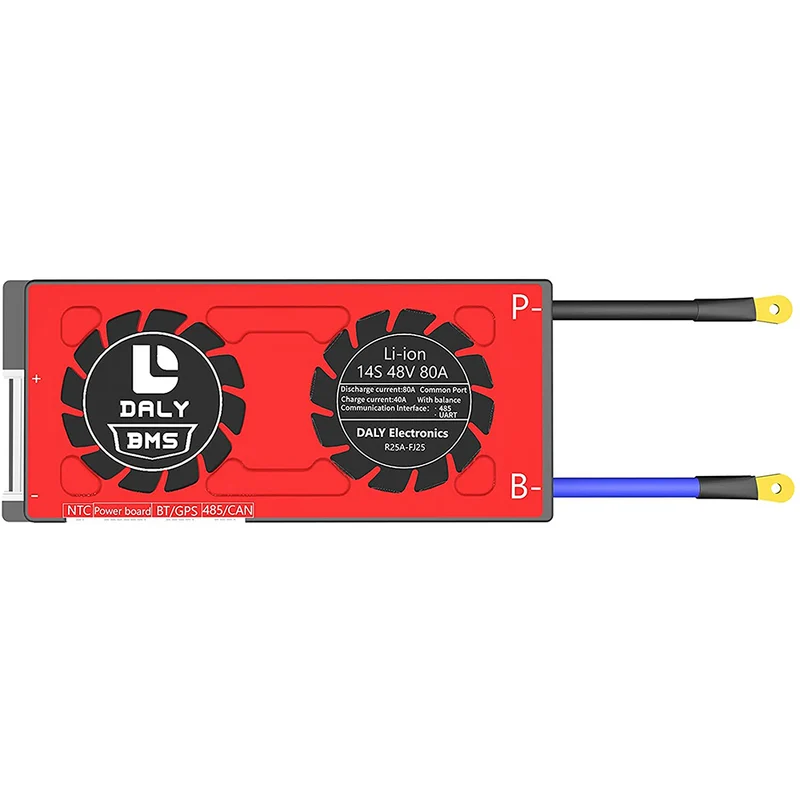 Daly smart bms Li-ion 14S 48V 80A bluetooth BMS board 19 66 150