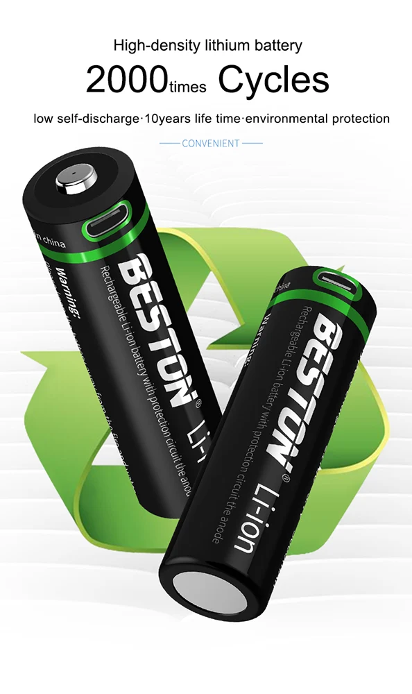3,7 V 21700 Typ-C Wiederaufladbare Li-Ion-Beston-Batterie 5000 mAh Lithium-Batterien für Taschenlampe
