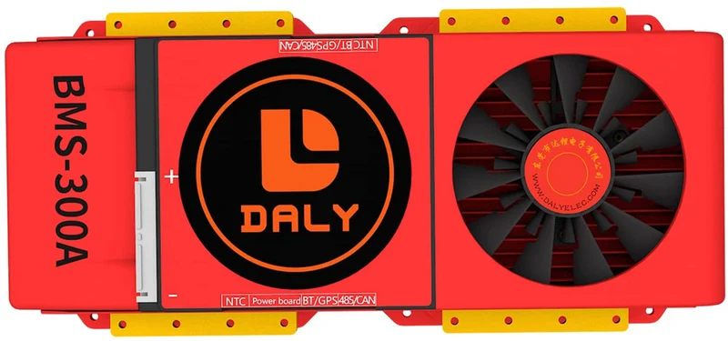 Daly smart bms Lifepo4 Li-ion 16S 48V 60V 300A FAN bluetooth board 52 130 257