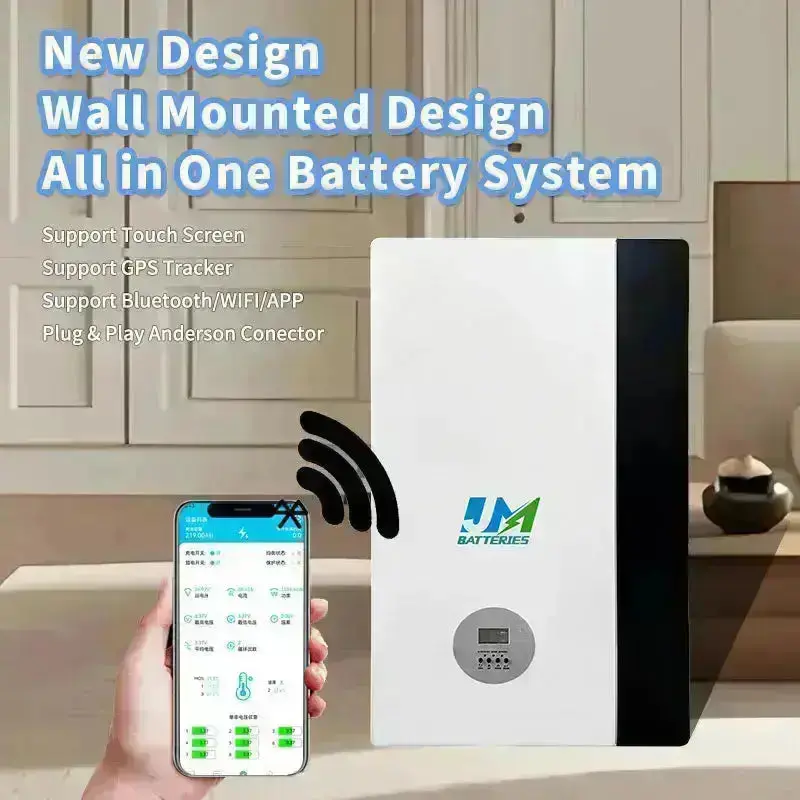 JM Efficient 48V 50ah 100Ah Sodium-Ion Battery All in One Wall Mount Design