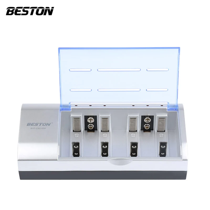 D C AA AAA 9V Beston multi-funktion C821BW universal Smart akku Ladegerät